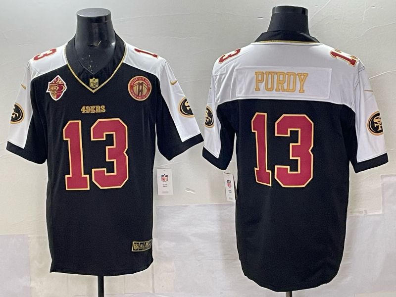 Men 2025 Nike San Francisco 49ers #13 Purdy Black Limited NFL Jersey style 0076->san francisco 49ers->NFL Jersey